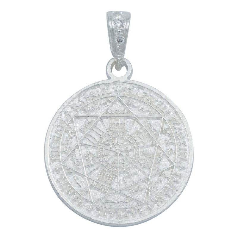 Dije Medalla Sello 7 Arcángeles Mediano Amuleto Plata 925