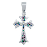 Dije Cruz Chica Zirconias Hombre Mujer Regalo Plata 925