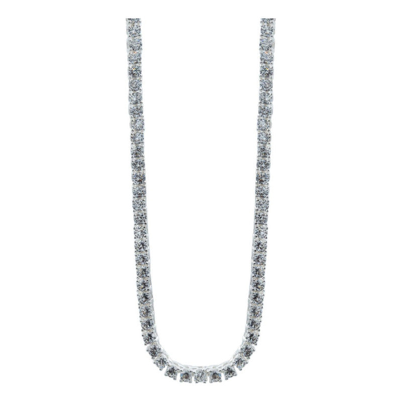 Collar Tenis Zirconia Mujer Regalo Plata 925 45cm X 3mm
