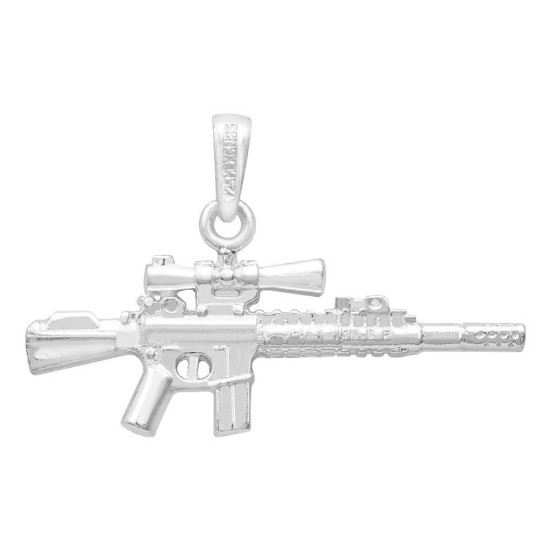Joyaris Dije Arma Larga Mira Plata 925 Hombre 40mm Plateado