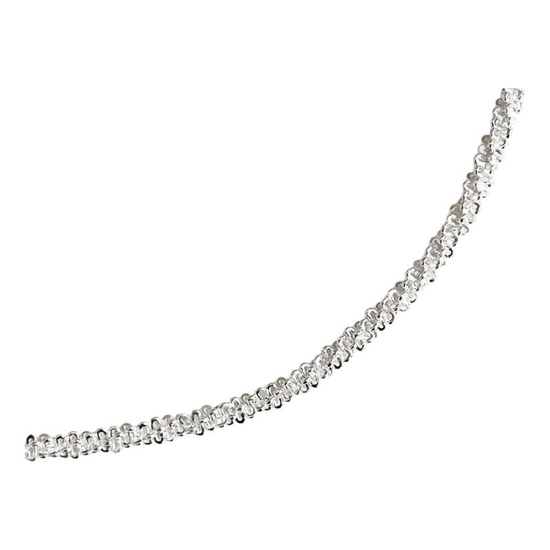 Pulsera Espuma Esclava Mujer Regalo Amor Plata Ley 925 2 Mm