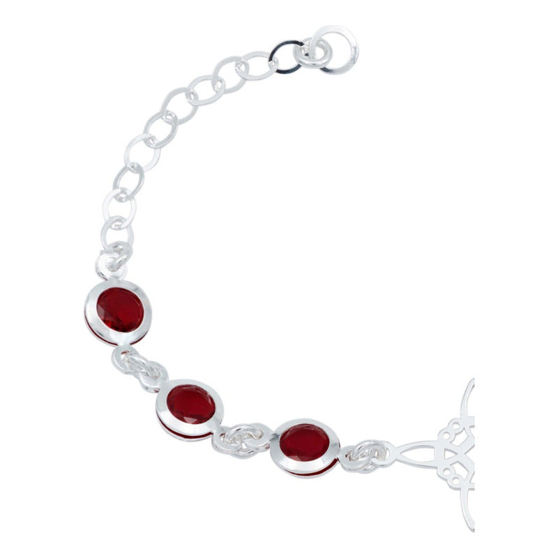 Pulsera Nudo De Bruja Celta Zirconias Mujer Regalo Plata 925
