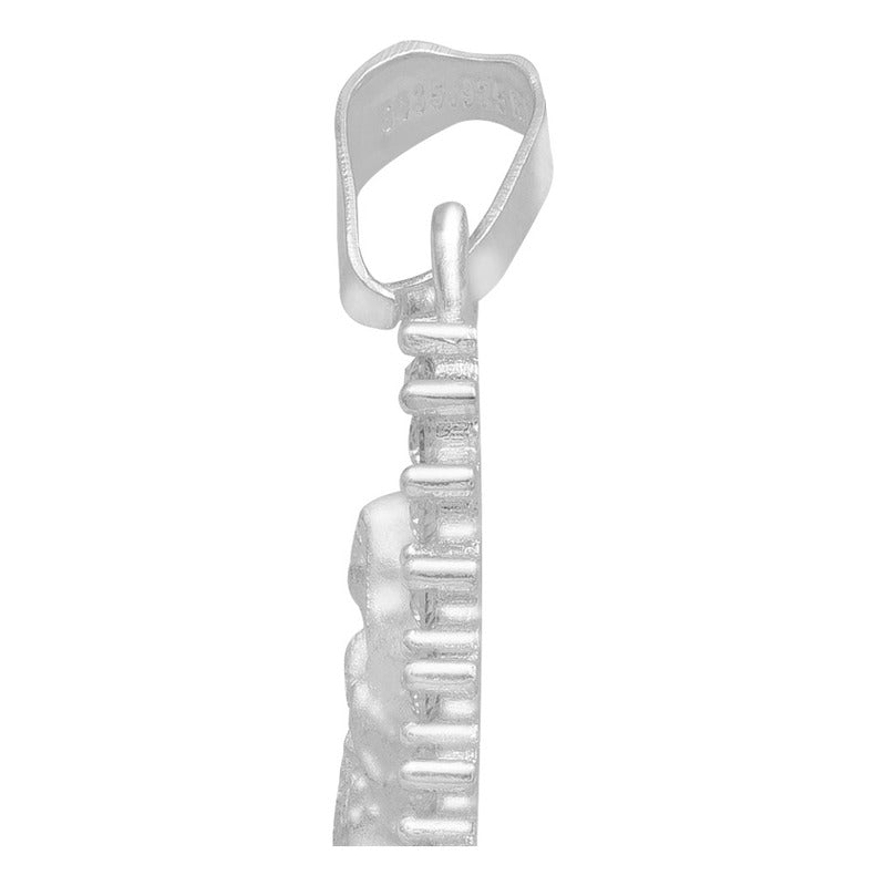 Dije Virgencita Guadalupe Mate Zirconias Regalo Plata 925