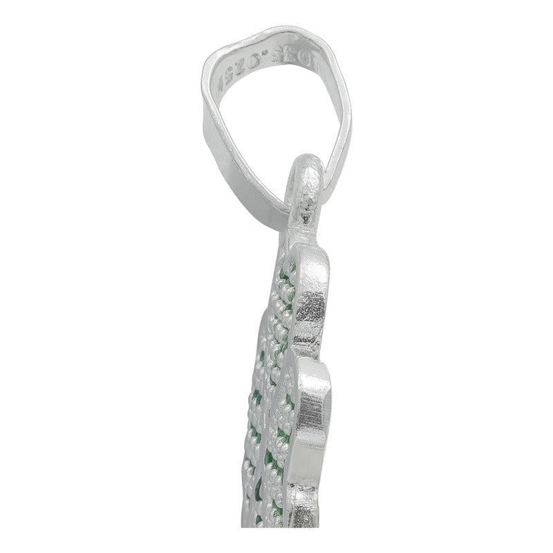 Dije Trebol Corazones Zirconias Amor Suerte Regalo Plata 925
