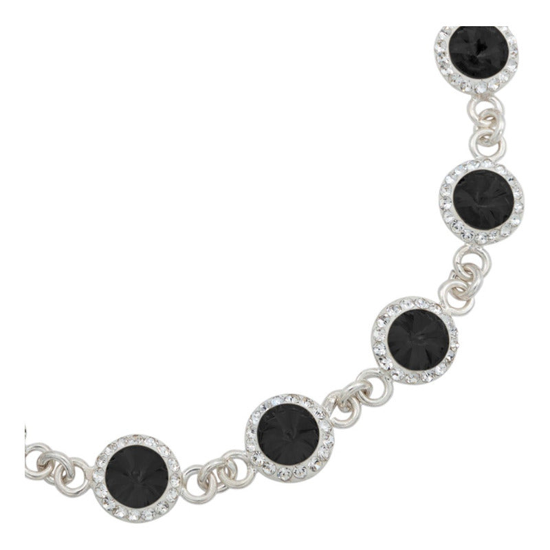 Pulsera Zirconias Piedras Mujer Dama Amor Regalo Plata 925