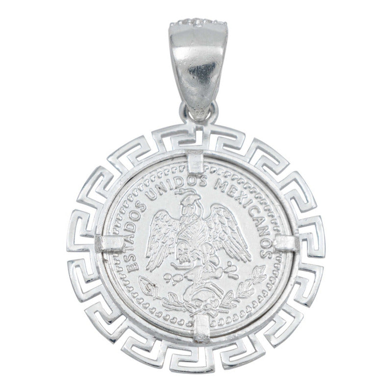Dije Angel Centenario Grecas Diamantada Zirconias Plata 925