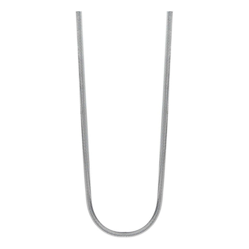 Cadena Cola De Rata Acero Inoxid Mujer Regalo 45 Cm X 2 Mm Plateado