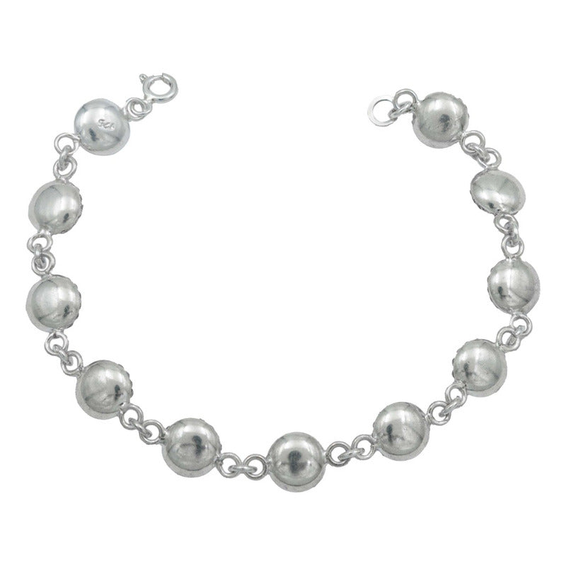 Pulsera Zirconias Piedras Mujer Dama Amor Regalo Plata 925