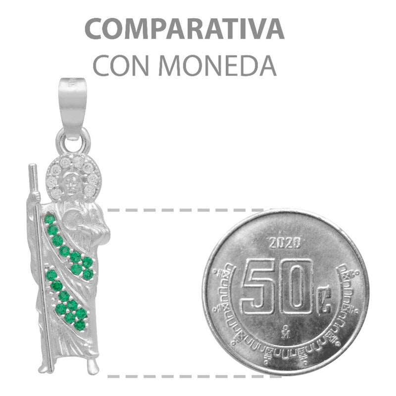 Dije San Judas Chico Hombre Mujer Regalo Plata 925 3 Cm