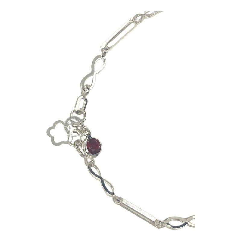 Pulsera Ajustable Corazon Amor Infinito Estrella Plata 925