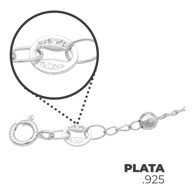 Pulsera Ajustable Ojo Turco Protección Suerte Mujer Plata925 Rojo 6 Cm 20 Cm