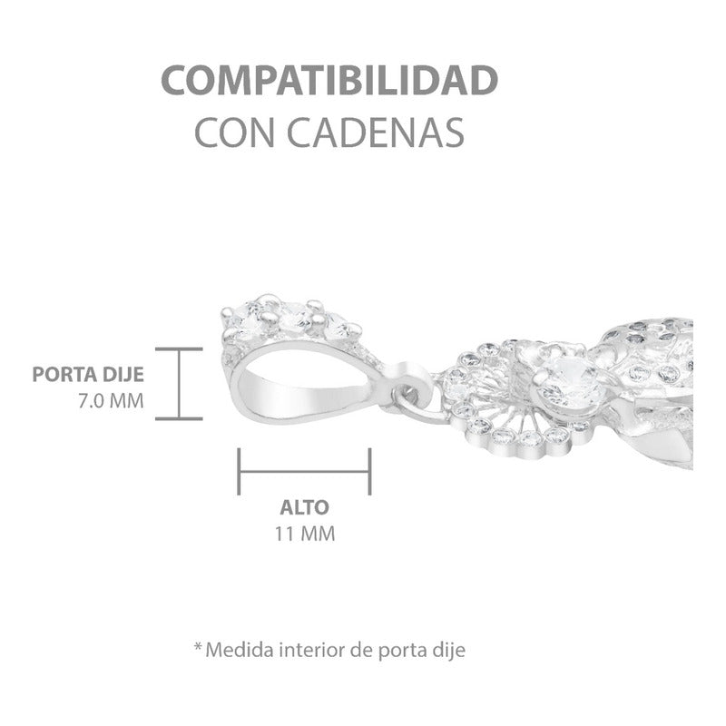 Dije 3d Medalla San Judas Tadeo Mediano Zirconias Plata 925 Verde