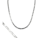 Cadena De Plata Ley .925 Marinera Lisa 45 Cm X 2 Mm