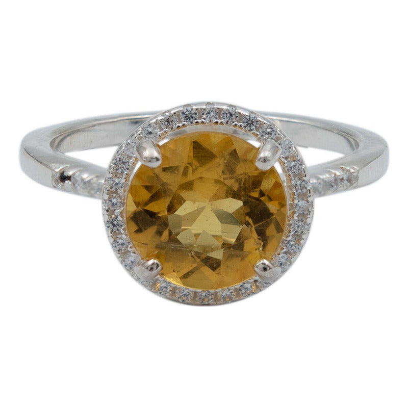 Anillo Mujer Promesa Amor Plata Berilo Certificado 2.14ct