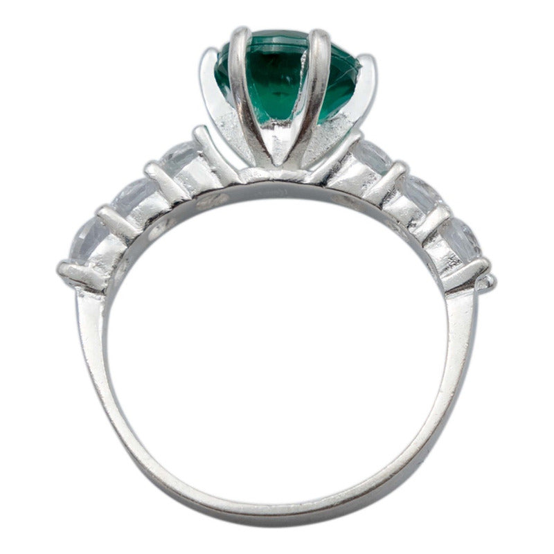 Anillo Solitario Promesa Mujer Regalo Amor Zirconia Plata925