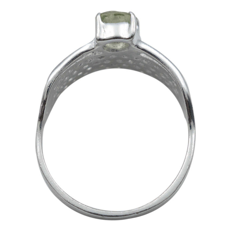 Anillo Promesa Compromiso Plata 925 Peridoto Certificado