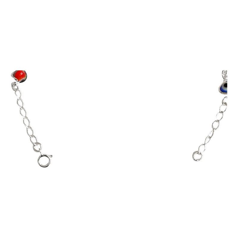 Pulsera Ajustable Nudo De Bruja Laser Zirconias Plata 925