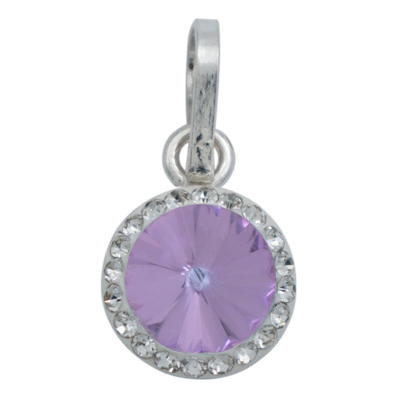 Juego Grande Cristal Dije Arete Cadena Mujer Regalo Plata925