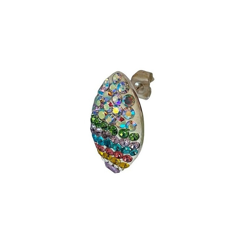 Juego Gigante Completo Artesanal Pavo Real Piedras Plata 925