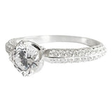 Anillo Compromiso Promesa Boda Corona Deslumbrante Plata 925