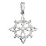 Dije Nudo De Bruja Zirconias Magia Mujer Regalo Plata 925