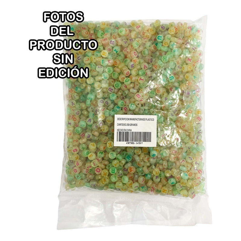 Armado Pulsera Bisuteria Letra 1200pzs + 100 Mts Hilo Nylon