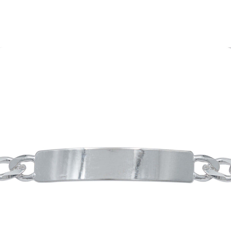 Pulsera Esclava Cubana Barbada Gruesa Hombre Plata 925 8 Mm