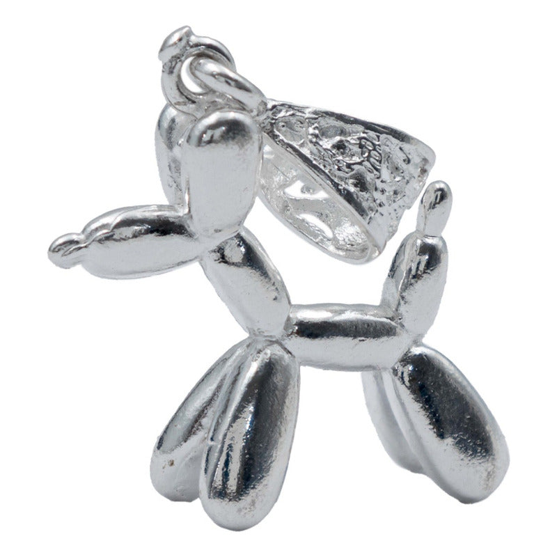 Dije Perrito Mascota Regalo Inflable Plata Solida Ley 925 Plateado
