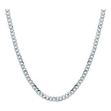 Cadena Cubana Cerrada Hombre Mujer Plata 925 80 Cm X 5 Mm Plateado