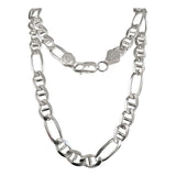 Cadena De Plata 925 Collar Hombre Fígaro Marinera 60cm X 6mm