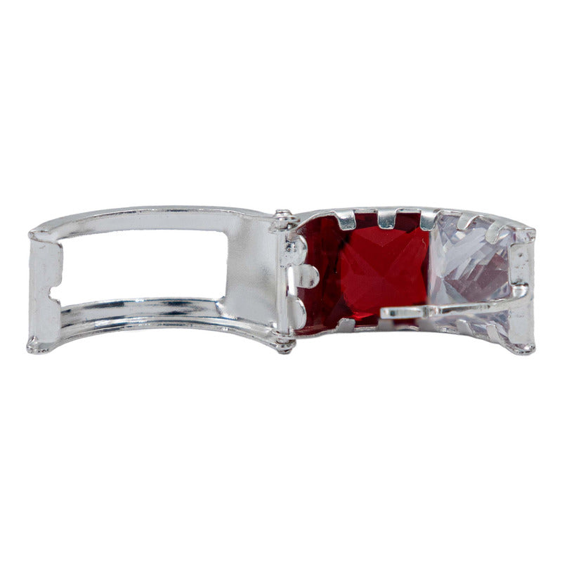 Aretes Huggies Grandes Mujer Regalo 2 Zirconias Plata 925