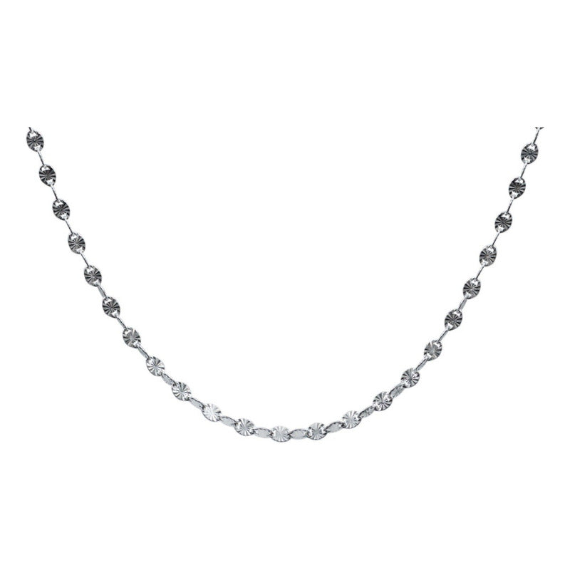 Cadena Marinera Diamantada Encontrada Plata 925 2.5mm X 55cm