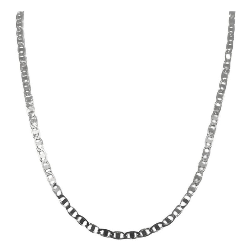 Cadena De Plata Ley .925 Marinera Lisa 45 Cm X 2 Mm
