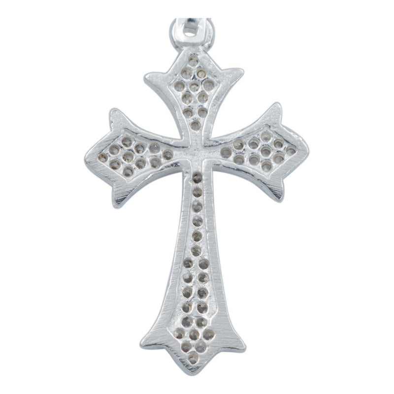 Dije Cruz Chica Zirconias Hombre Mujer Regalo Plata 925