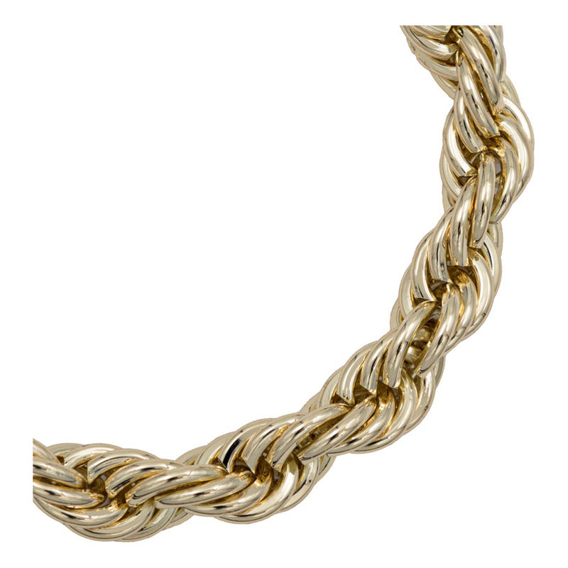 Pulsera Torsal Hombre Chapa De Oro 14k Calidad Premium 10 Mm