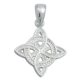Dije Nudo Bruja Celta Clásico Mujer Regalo Plata Italy 925