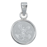 Dije Medalla Centenario Angel Chica Plata Pura Ley 999