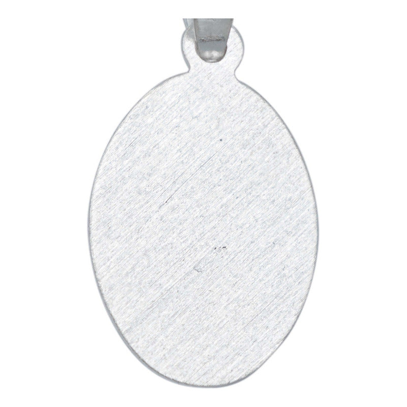 Dije Medalla Chica Diamantada Virgencita Guadalupe Plata 925 Plateado