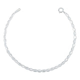 Pulsera Marinera Diamantada Regalo Mujer Plata 925 2.5 Mm