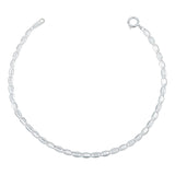 Pulsera Marinera Diamantada Regalo Mujer Plata 925 2.5 Mm