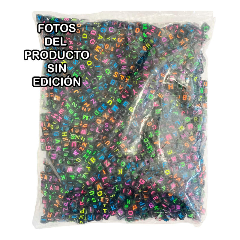 Armado Pulsera Bisuteria Letra 1200pzs + 100 Mts Hilo Nylon