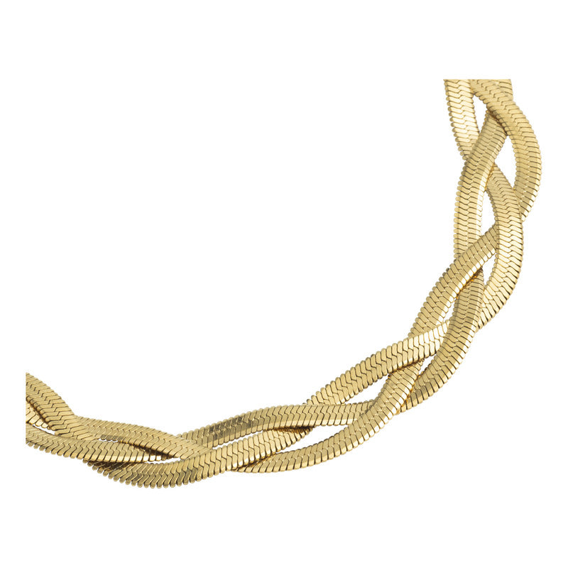 Pulsera Ajustable Trenzada Regalo Mujer Acero Inoxidable