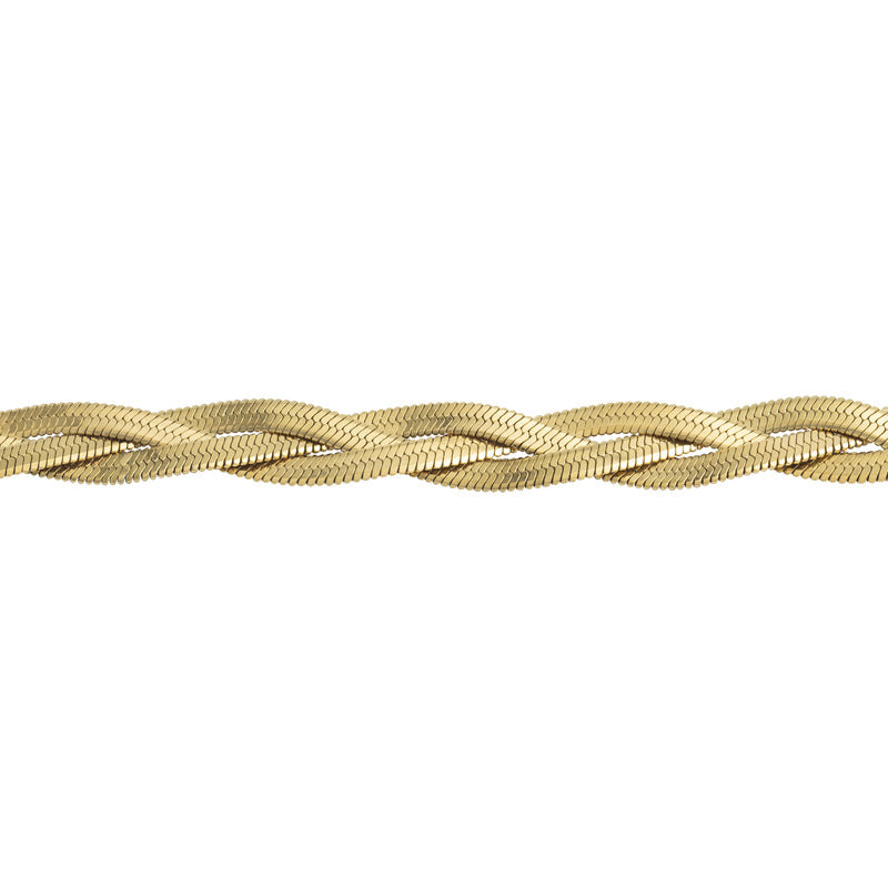 Pulsera Ajustable Trenzada Regalo Mujer Acero Inoxidable