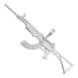 Dije Rifle Ak 47 Liso Bélico Mediano Hombre Regalo Plata 925