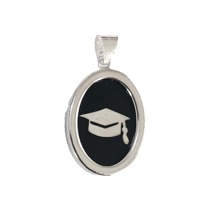 Collar Graduación Ajustable Caucho Encapsulada Plata 925