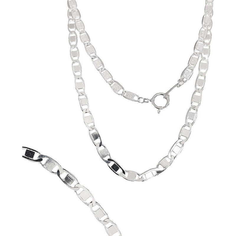 Cadena Gruesa Hombre Mujer Plata 925 Marinera 65 Cm X 5 Mm