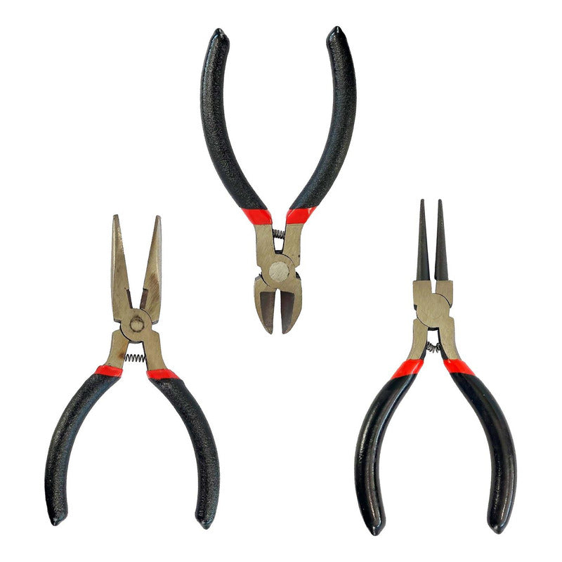 Pinzas Armado Bisutería Joyeria 3 Pzs Corte Engarce Ajuste