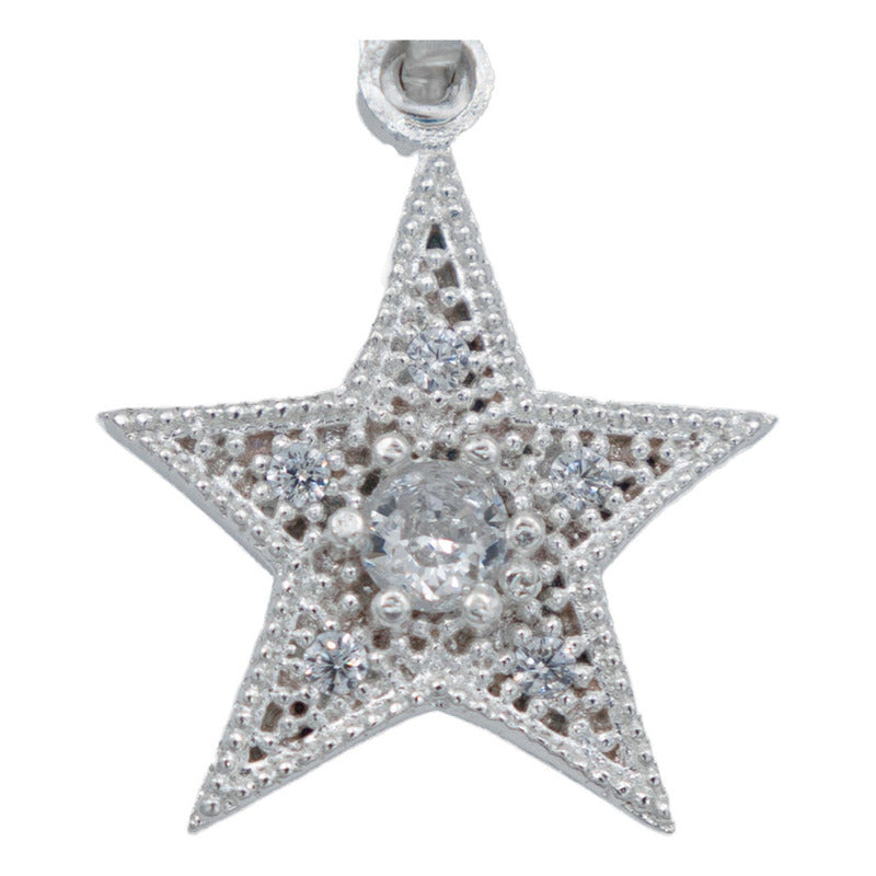 Dije Estrella Zirconias Espacio Mujer Regalo Plata 925