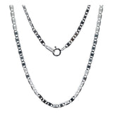 Cadena Marinera Lisa Mujer Regalo Plata 925 50 Cm X 2.5 Mm