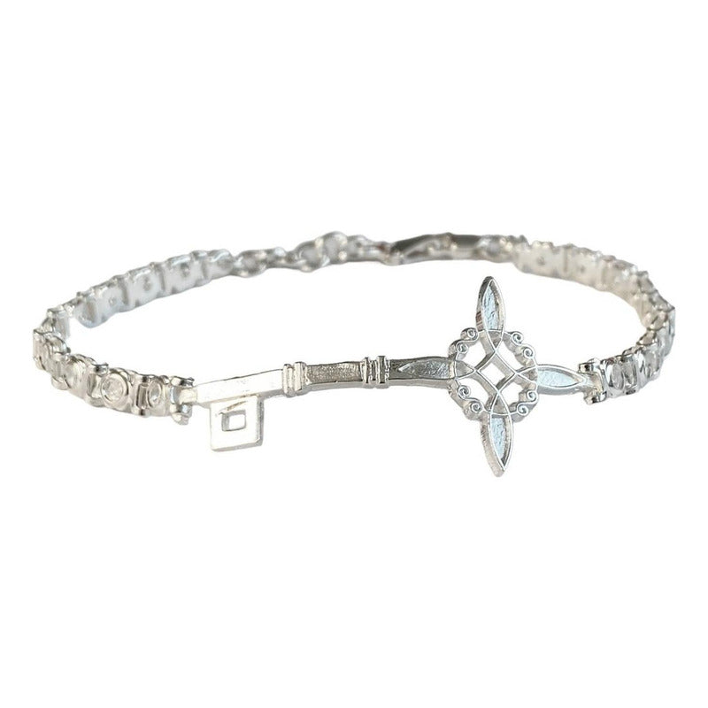 Pulsera Nudo De Bruja Con Zirconias De Colores En Plata S925